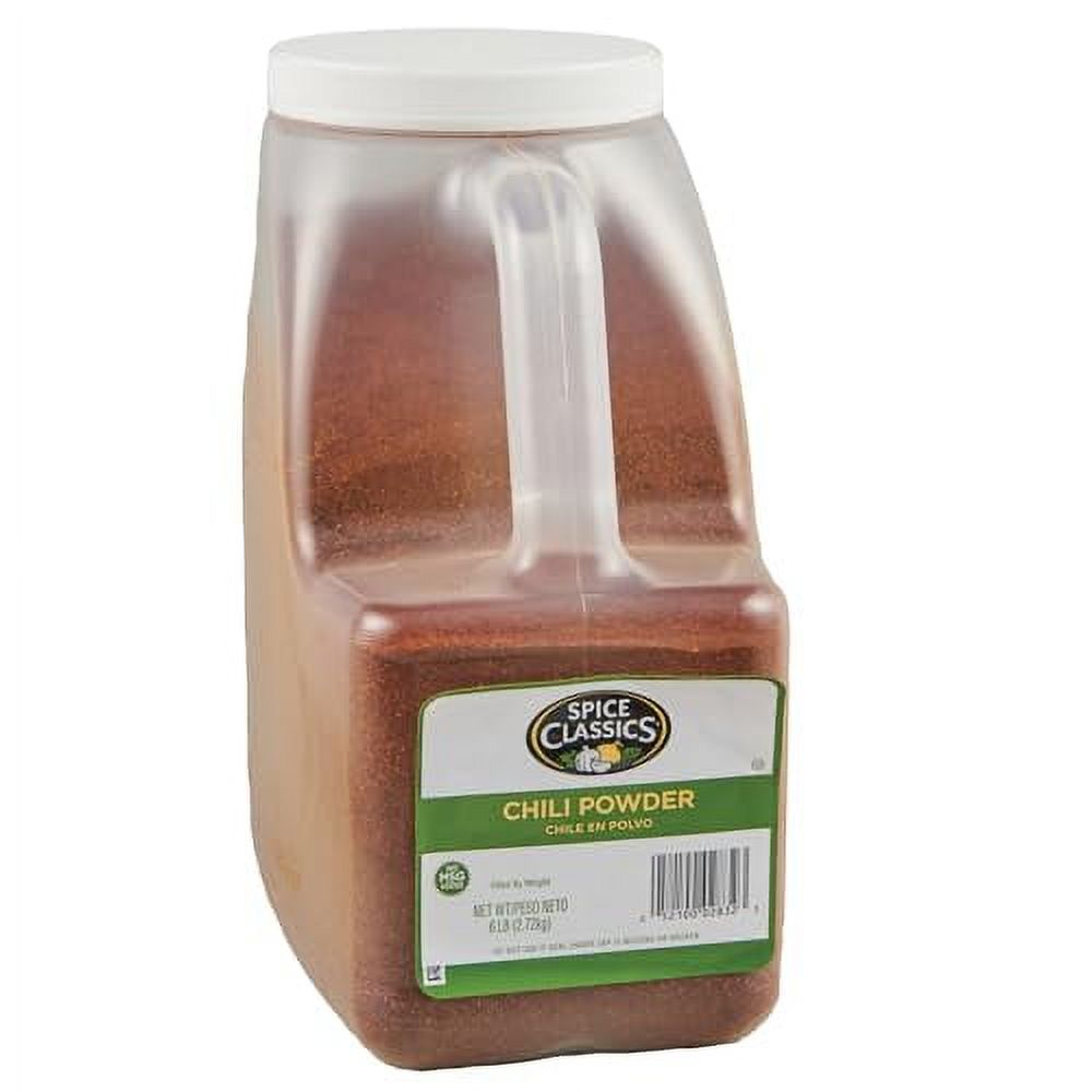 Spice Classics Chili Powder, 6 lb One 6 Pound Container of Bulk Chili
