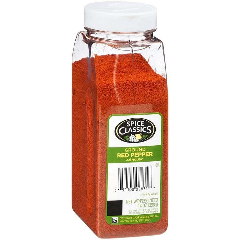 Spice Classics Ground Red Pepper, 14 oz - One 14 Ounce Container