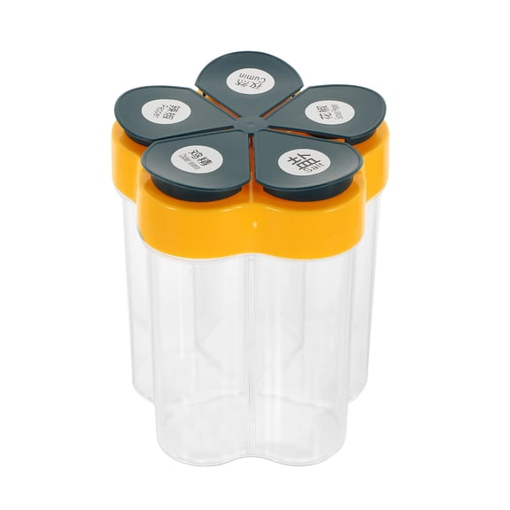 OUNONA Multi-Function Spice Box for Kitchen Condiment Storage, PP Material Organizer Container
