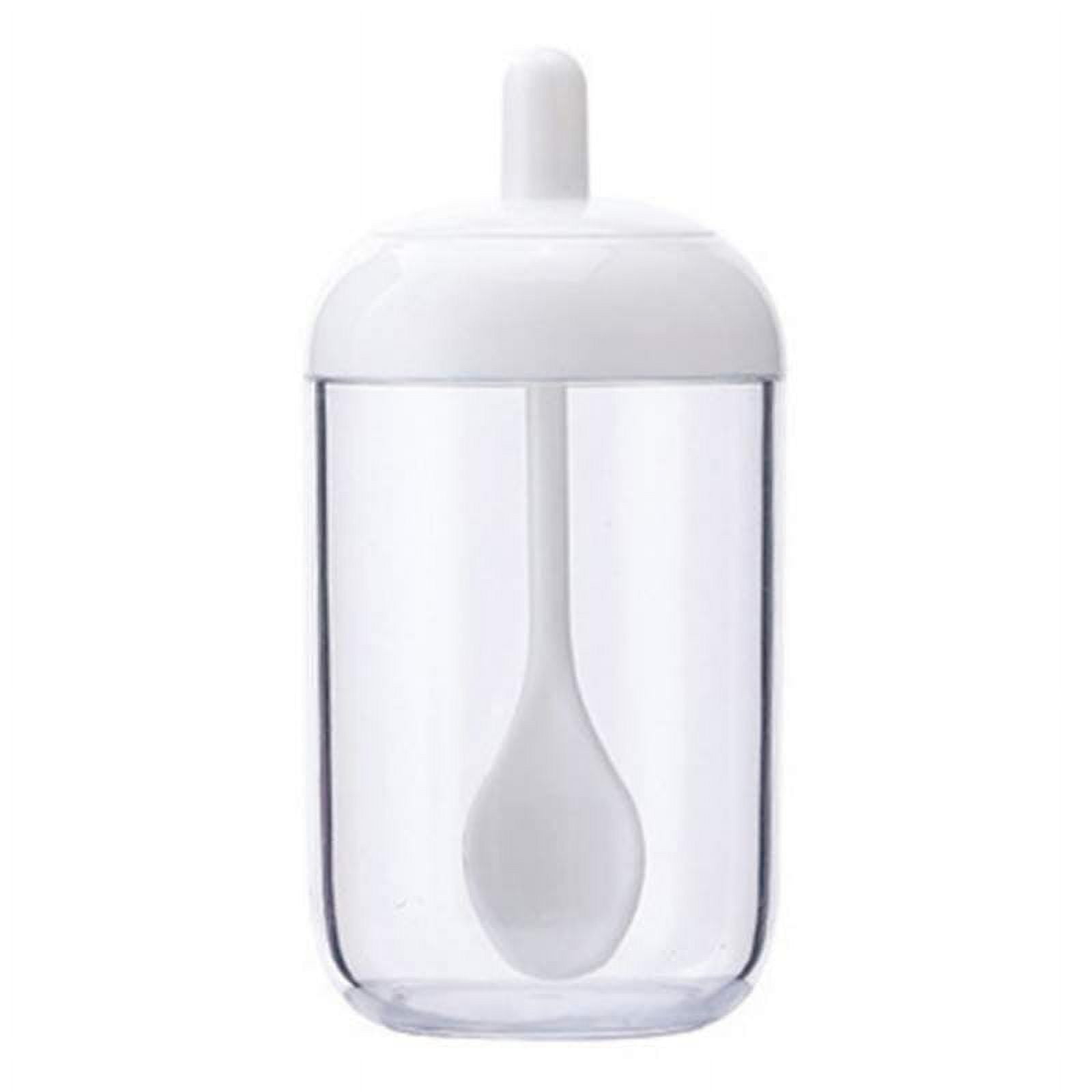 Hasense Porcelain Condiment Jar,10oz Spice Container with Lid
