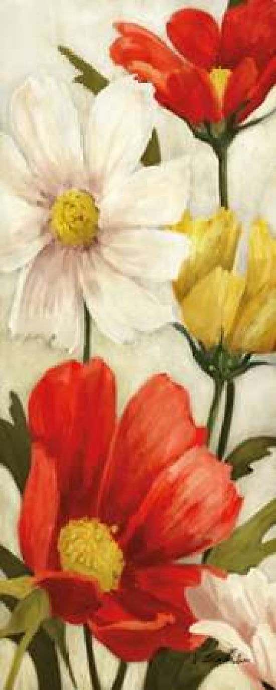Spice Floral Panel I Canvas Art - Vittorio Milan (10 x 20)