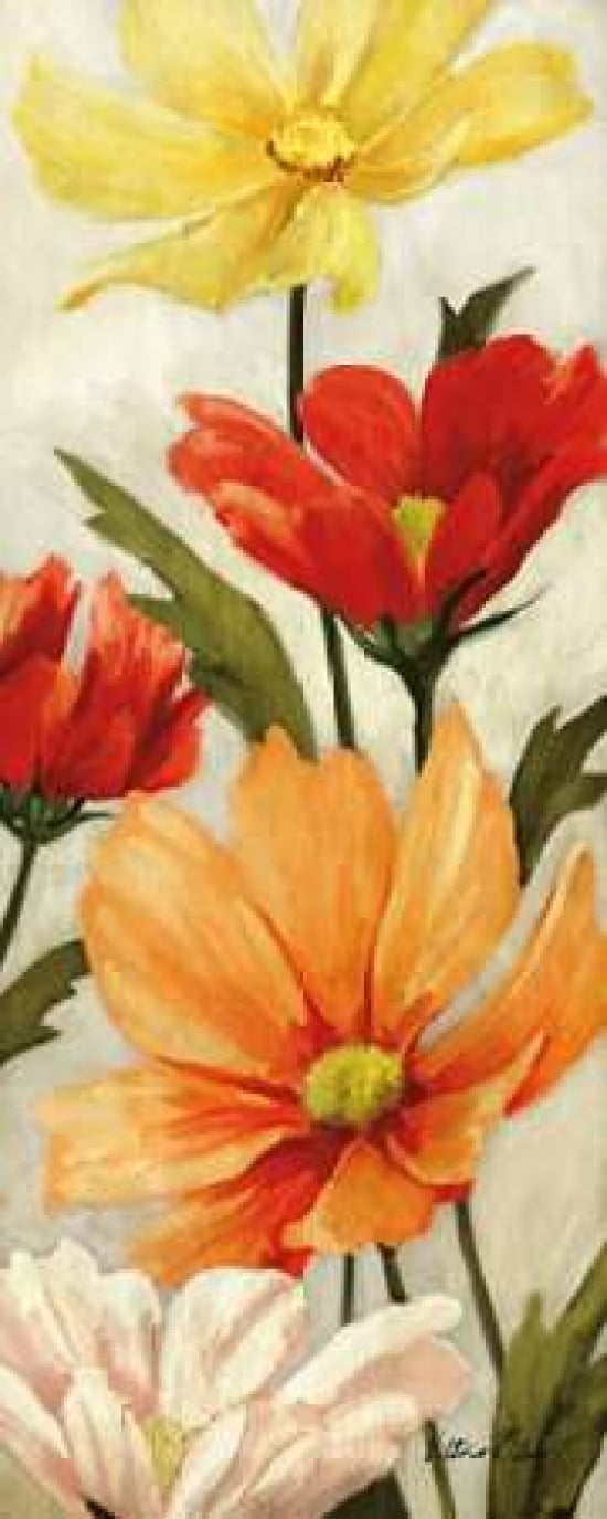 Spice Floral Panel II Canvas Art - Vittorio Milan (10 x 20)