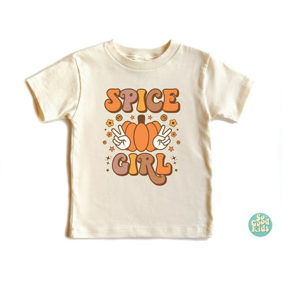 Spice Girl Shirt, Retro Fall Toddler Shirt, Pumpkin Kids Shirt, Fall Season Pumpkin Shirt, Toddler Shirt, Boho Kids Fall Shirt, New Born, Baby Shower Gift, New Parents Gift