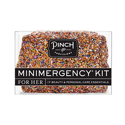 Spice Glitter Minimergency Kit, for Her, Includes 17 Must-Have