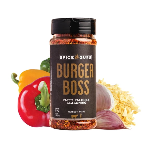 Spice Guru Boss Burger BBQ Rub- Steak Seasoning - Seasoning for Cooking and Grilling, 11 oz