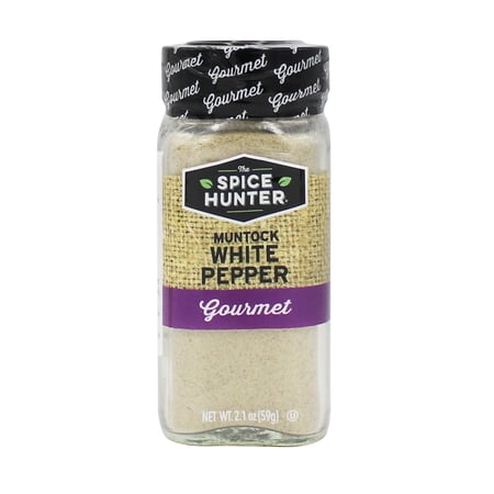 Spice Hunter Gourmet White Muntock Ground Pepper (2.1 Ounces)