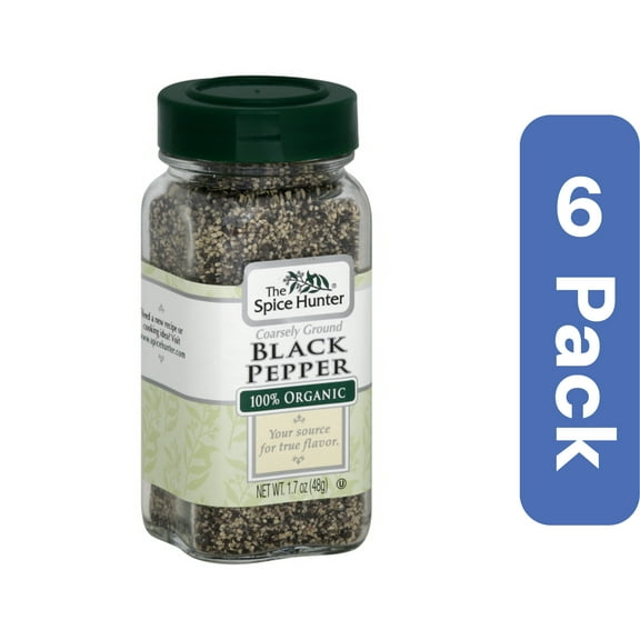 Spice Hunter Ground Pepper Medium Organic 1.7 oz (Pack of 6)