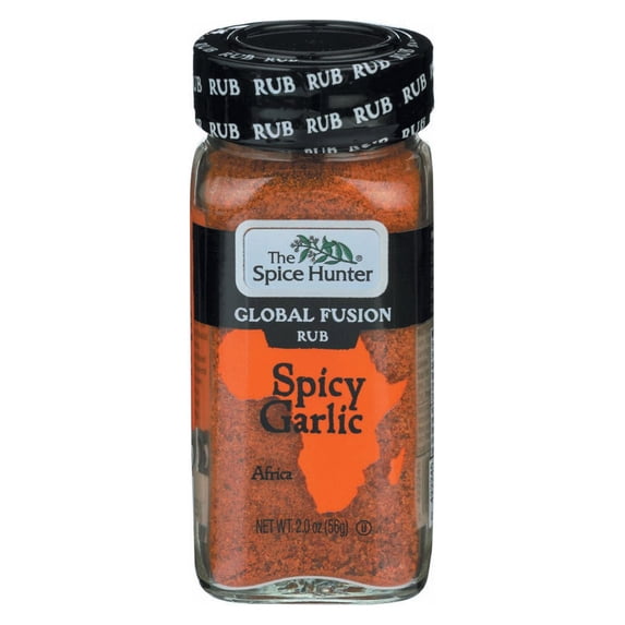 Spice Hunter Rub - Spicy Garlic - Case Of 3 - 2 Oz