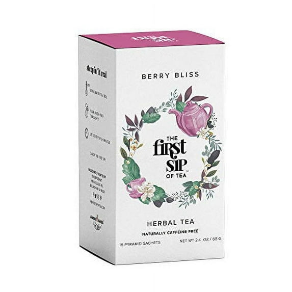Spice Hut - Berry Bliss Herbal Tea, Juice Alternative for Kids, Caffeine-Free with Vitamin C - 16 Tea Bags
