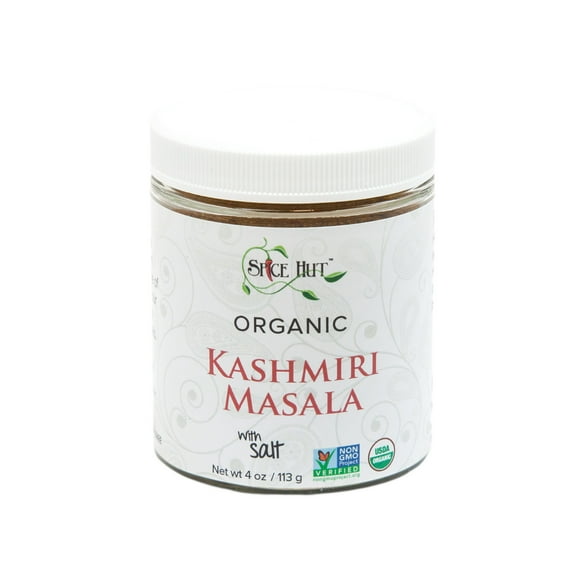 Spice Hut - Kashmiri Masala Powder, Organic, with Salt, - Vegan, Gluten-Free - 4oz Glass Jar