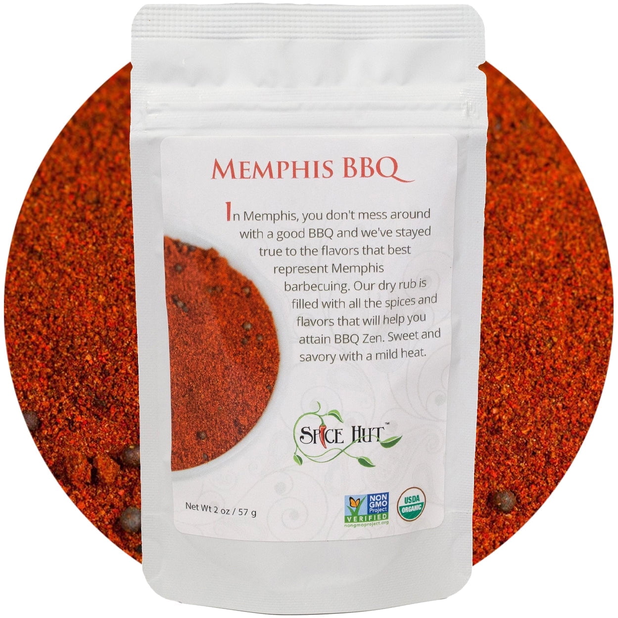 The Spice Hut - Memphis-Style BBQ Dry Rub Seasoning - Organic, Salt ...
