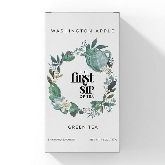 Spice Hut - Washington Apple Green Tea w/ Cinnamon & High Antioxidants - 16 Eco-Friendly Tea Bags