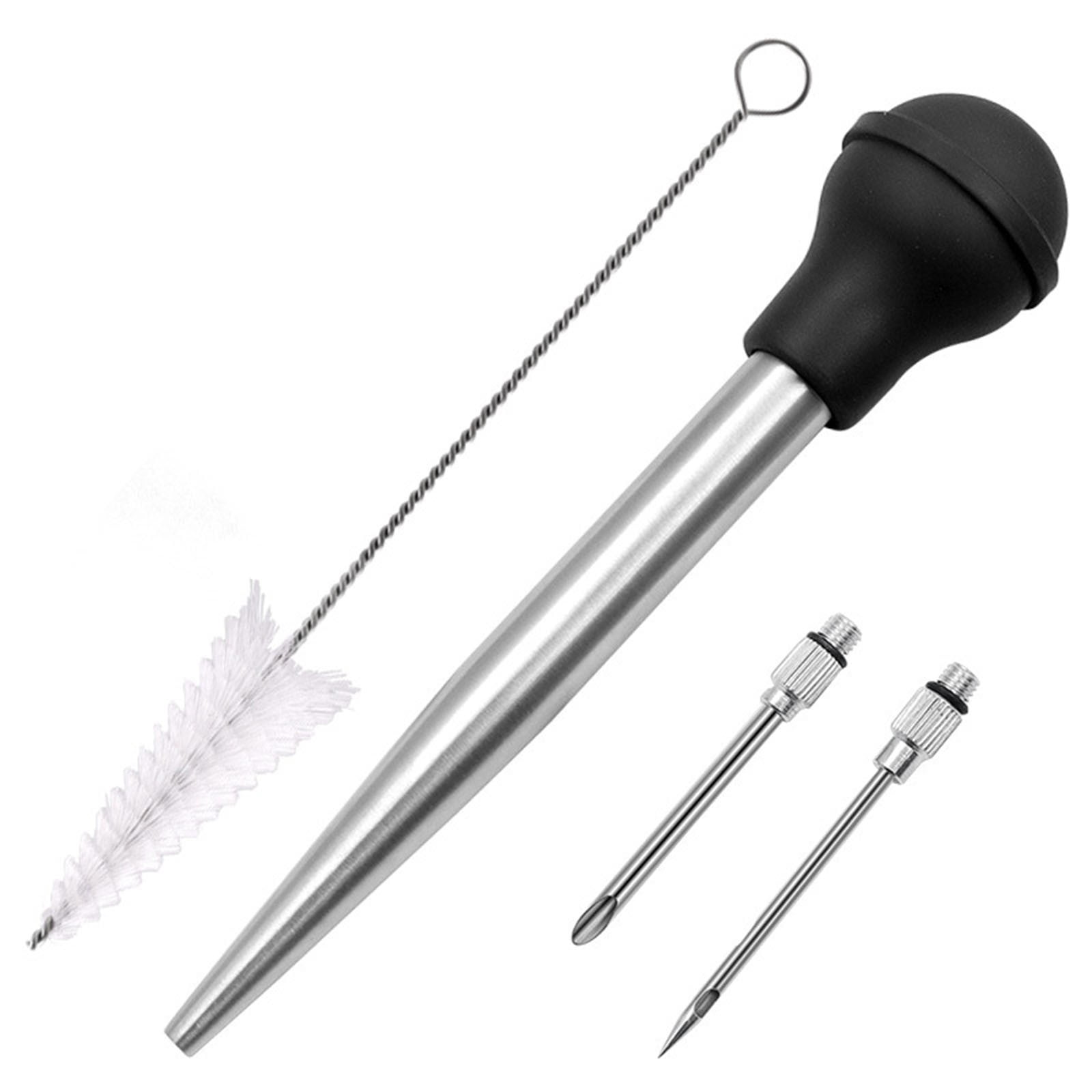 Spice Injecting Tool BBQ Injector Turkey Baster Stainless Steel Food Marinade