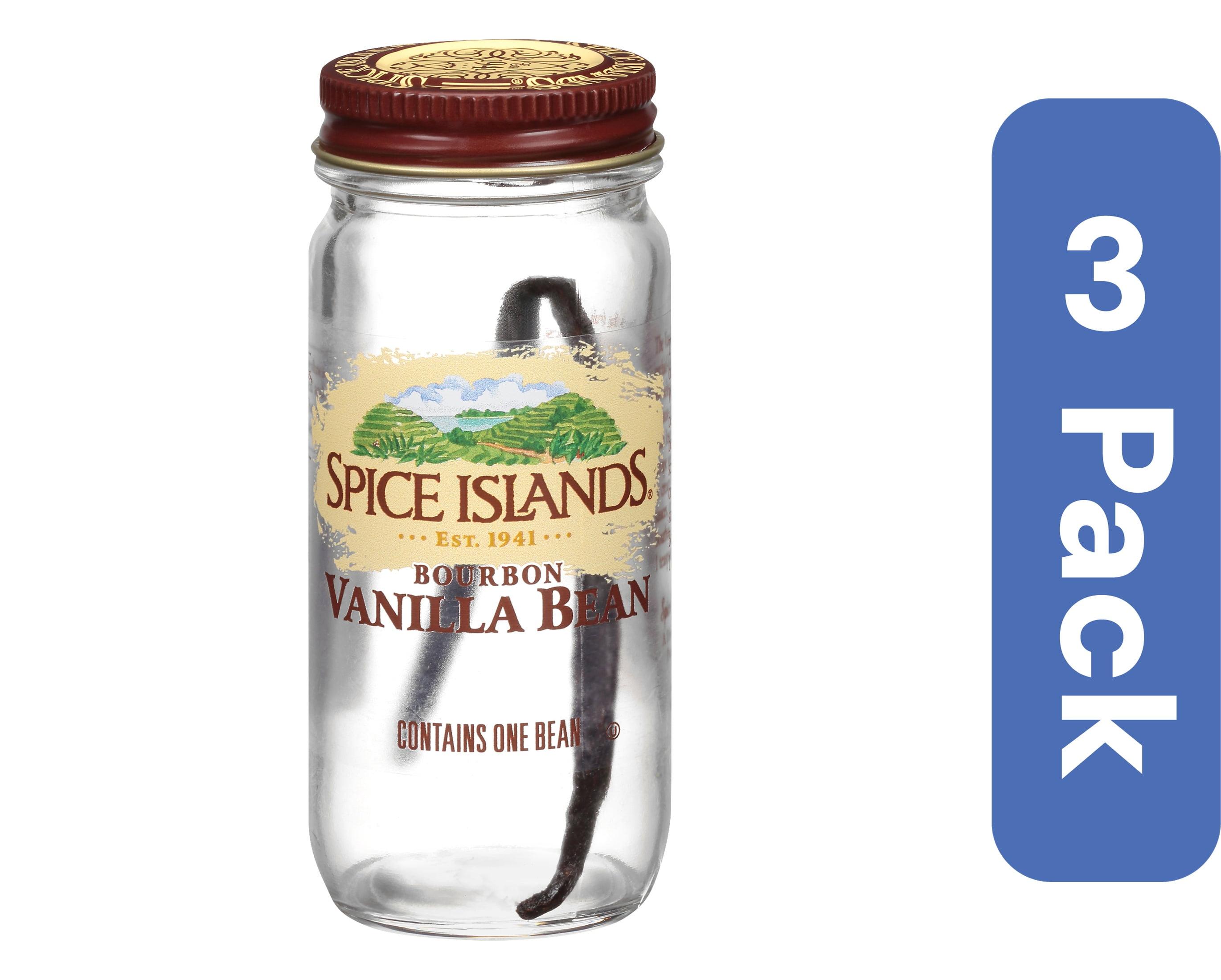 Spice Island Vanilla Beans 1 Piece (Pack Of 3)