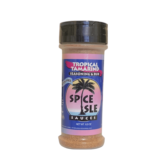 Spice Isle Sauces Tropical Tamarind Seasoning/Rub, Mild Caribbean Blend, 6.5 oz