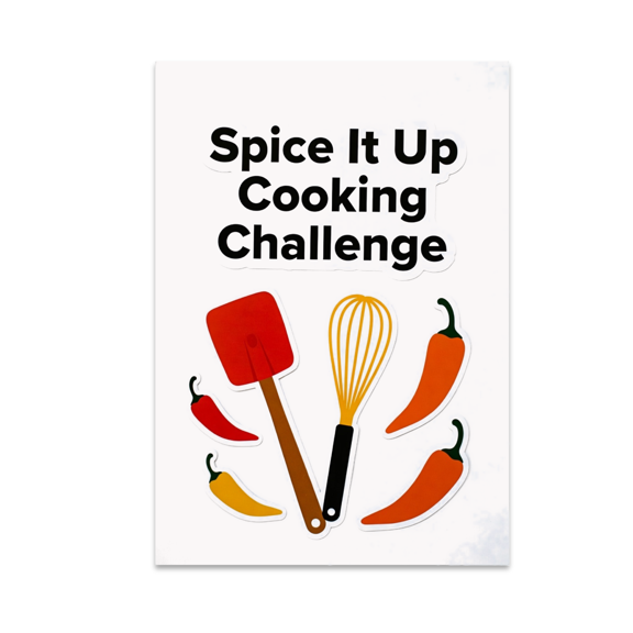 Spice It Up Cooking Challenge Art - Cooking Enthusiast - 13x19 Poster Print