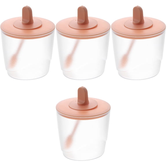 Spice Jar 4 PCS Seasoning Container Spices Salt Shaker Condiment Box Monosodium Glutamate Pink Pp