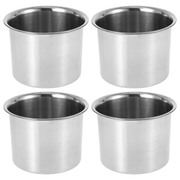 TABLZONE Stainless Steel Condiment Jars Set of Storage Containers Easy to Use for Home Cooking