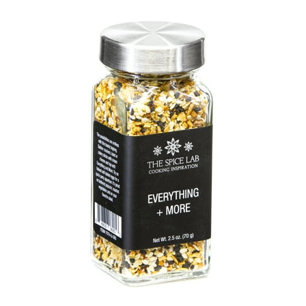 The Spice Lab Everything Bagel Seasoning - 2.5 oz French Jar - Premium Gourmet PALEO and KETO Approved Spice - The Perfect Everything But the Bagel Blend - 7079