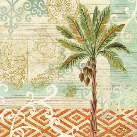 Spice Palms II Canvas Art - Rebecca Lyon (24 x 24)