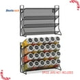 thumbnail image 1 of Bextsrack 4 Layers Spice Rack For CounterKitchen Cabinet Organizer or Optional Wall-Mounted Storage 2 PC（Spice Jars not Included)-Black, 1 of 7