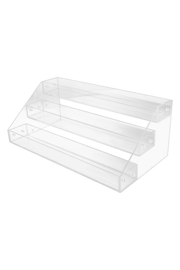 Acrylic Spice Rack Organizer for Kitchen Shelf - Multi-Tier Display Stand for Spices and Figurines Storage