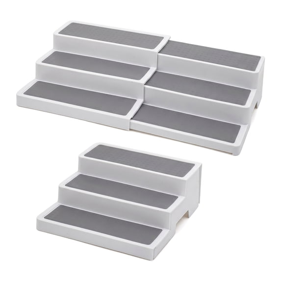 Sytorage Rack Layout Spice Rack Organizer – 3-Tier Adjustable Expandable Step Shelf, Non ...