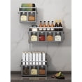 thumbnail image 1 of Spice Rack Organizer Carbon Steel Kitchen Rack Organizer Counter Storage Shelf 1-Tier Bathroom Countertop Organizer New, 1 of 7