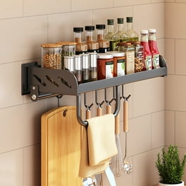 Spice Rack 2PC Detachable Kitchen Spice Shelf for Kitchen Hanging Shelf Organizer Spice Rack Organizer Wall Mount Walmart