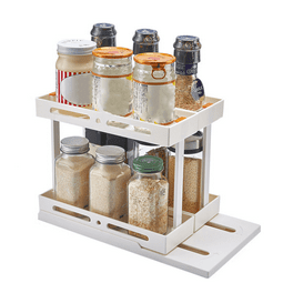 Holocky 4 Tier Stackable Seasoning Rack Organizer Detachable Countertop Spice Jar Rack for Cabinet Freestanding Walmart