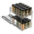 thumbnail image 1 of Spice Rack Organizer for Cabinet, Pull Out Double Spice Racks for Cabinets 6-3/8"W x 10-3/8"D, Chrome, 1 of 4