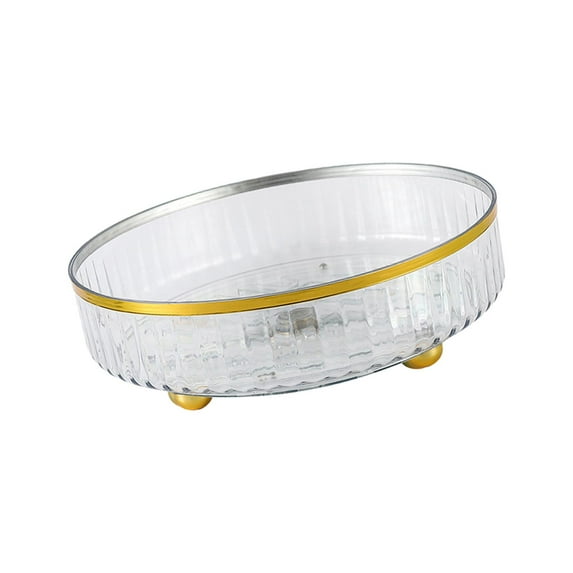 Spice Rack Vanity Tray Decorative Light Luxury for Dressers Kitchen Cupboard White