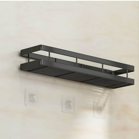 Spice Rack Wall Mount with Hooks, Wall Mounted Hanging Shelf Seasoning Organizer, Spice Racks Organizer for Cabinet Storage, for Kitchen, Bathroom, Pantry Door