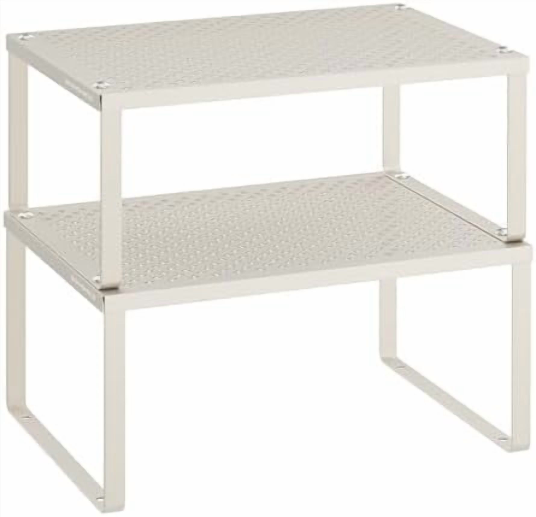 Oatmeal Packet Display Riser Spice Racks, Set of 2 Metal Cabinet Shelf Organizers, Countertop ...