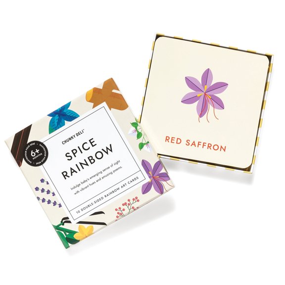 Chunky Deli Spice Rainbow | Colorful Art Cards for Baby
