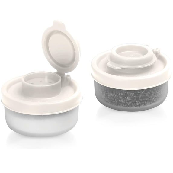 Spice Shaker Seasoning Jar - Portable Outdoor Picnic Camping Set, Airtight Food Grade Plastic, Transparent Spill-Proof Design
