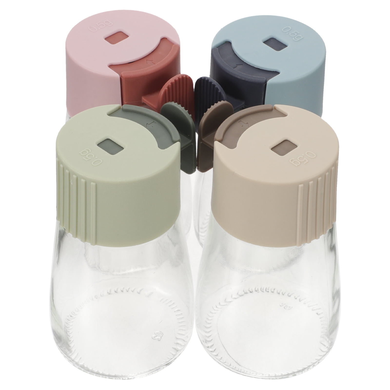 Spice Shaker Sugar Pourer Clear Salt Pepper Holder Kitchen Storage