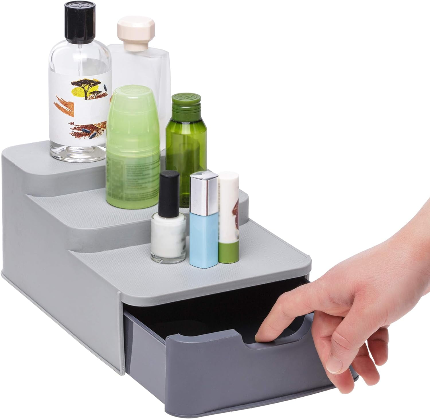 Spice Shelf for Cabinet or Countertop, 3 Tiered Spice Rack for Pantry ...