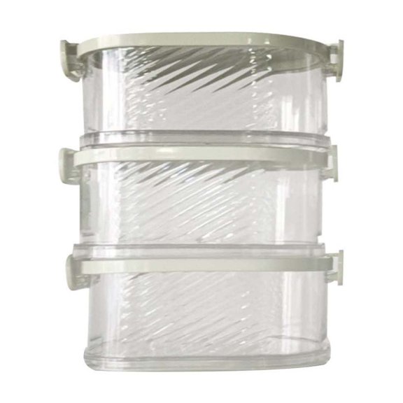Spice Storage Box | 3-Compartment Kitchen Seasoning Organizer with Transparent Lids & Food-Grade Seals | 1-Pack