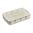 thumbnail image 1 of Spice Storage Container 16-Compartment Organizer Portable Kitchen Pantry Box Transposable Lids Clear Stackable Seasoning Keeper, 1 of 5