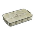 thumbnail image 1 of Spice Storage Container 16-Compartment Organizer Portable Kitchen Pantry Box Transposable Lids Clear Stackable Seasoning Keeper, 1 of 5