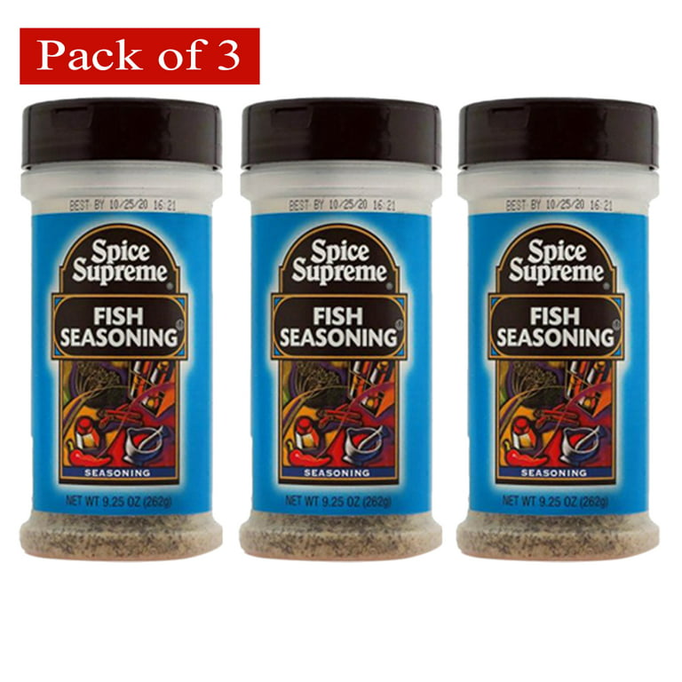 Spice Supreme Fish Seasoning 9.25 oz (Pack of 3)