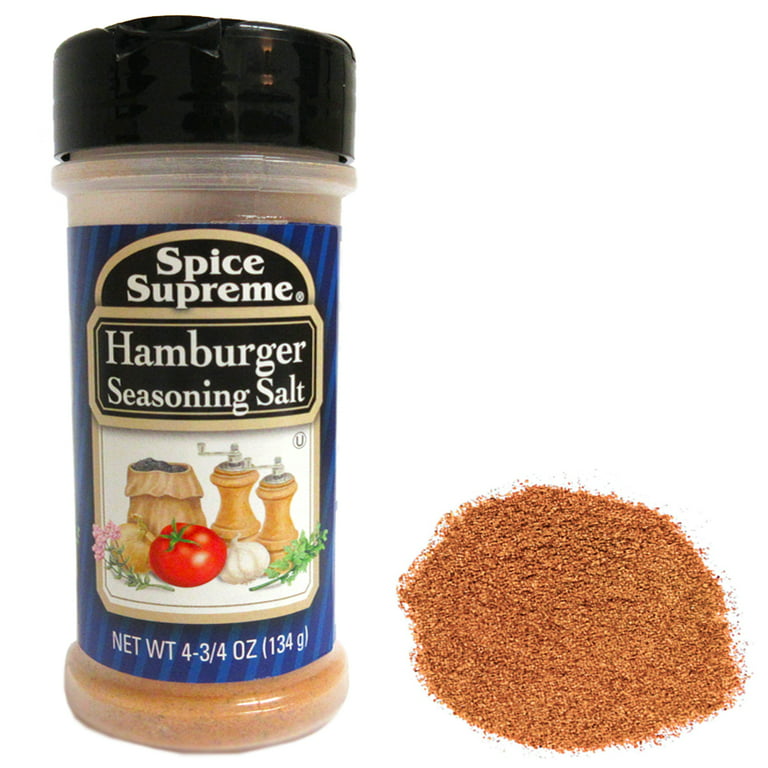 Spice Supreme Hamburger Seasoning Salt 4.75oz Cooking Gourmet