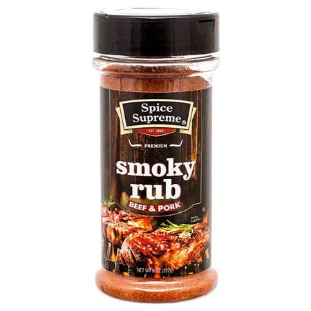 Spice Supreme Premium Smoky Rub Beef & Pork, 8 oz.
