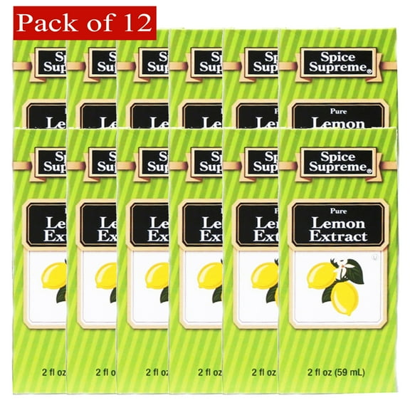 Spice Supreme- Pure Lemon Extract (59ml) 309407 - Pack of 12