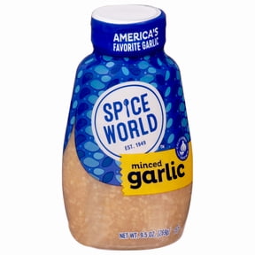 Spice World Minced Garlic, 9.5 oz Squeeze Bottle