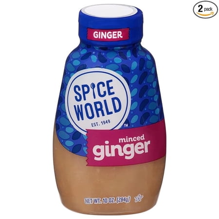 Spice World Squeezeable Premium Ground Ginger, 10 Ounces (2 Pack)