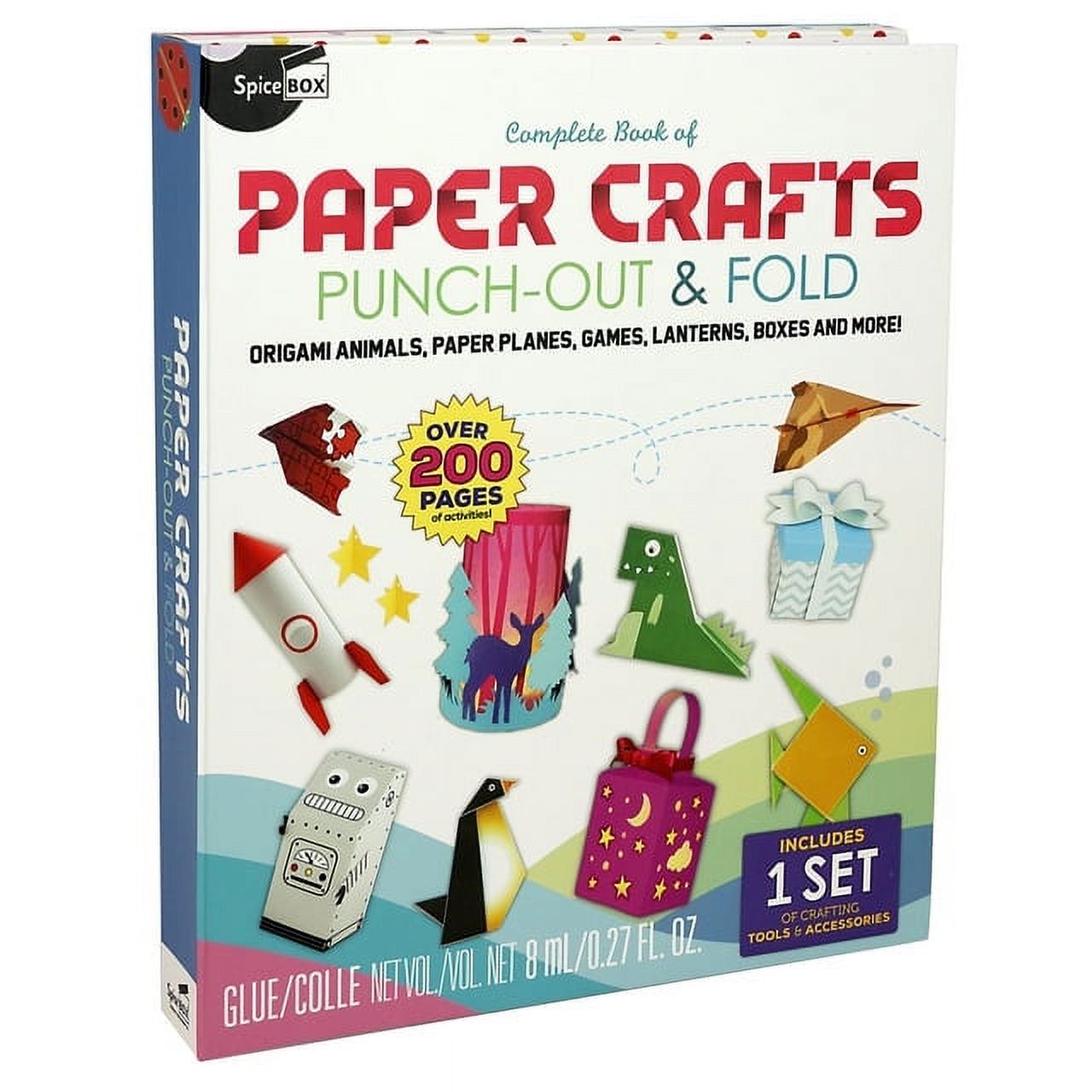 Spicebox Adult Art Craft & Hobby Kits Complete Book of Paper Crafts
