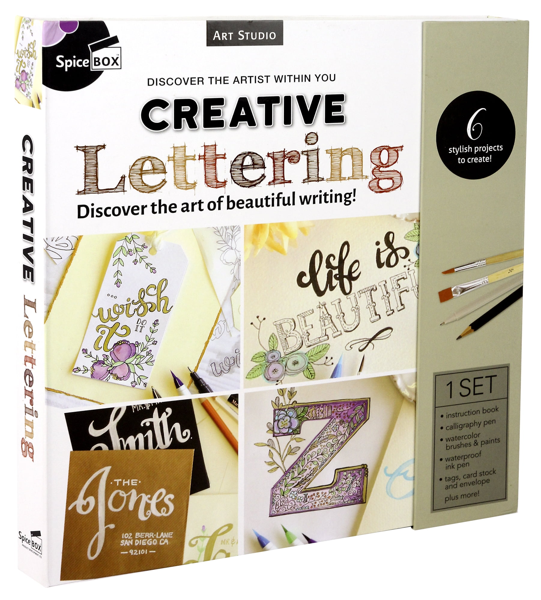 SpiceBox Art Studio Creative Lettering Kit - Walmart.com
