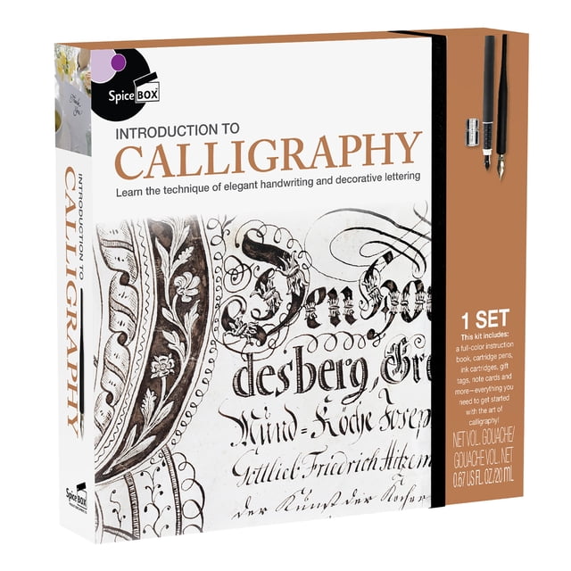 SpiceBox Introduction to Calligraphy Kit - Unleash Your Inner Artist ...